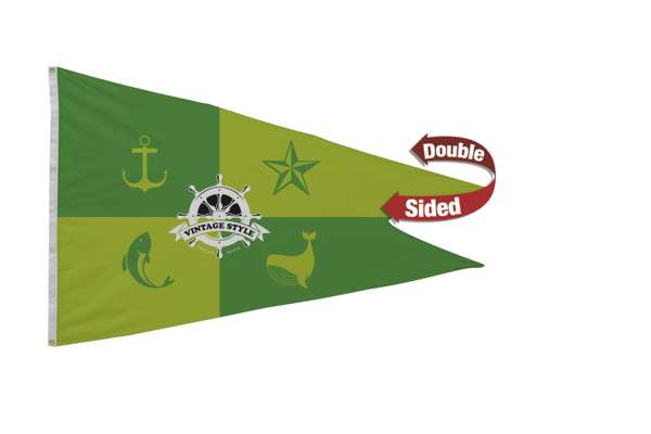 Custom Printed Swallowtail Burgee Flag | Double Sided