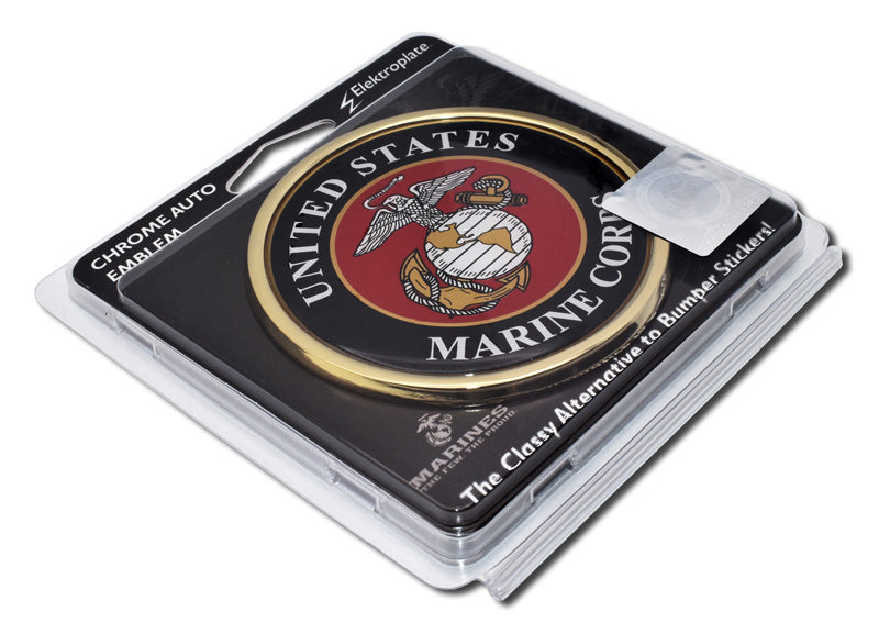 Marine Corp Circle Auto Emblem