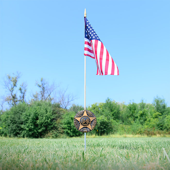 US War Veteran Plastic Grave Marker