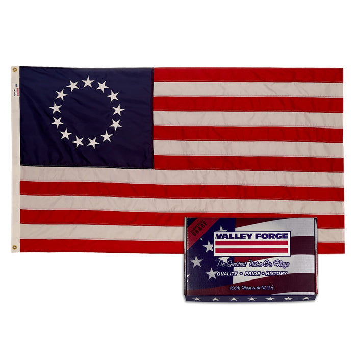 Outdoor Nylon Betsy Ross Flag (Lower Wind Areas)