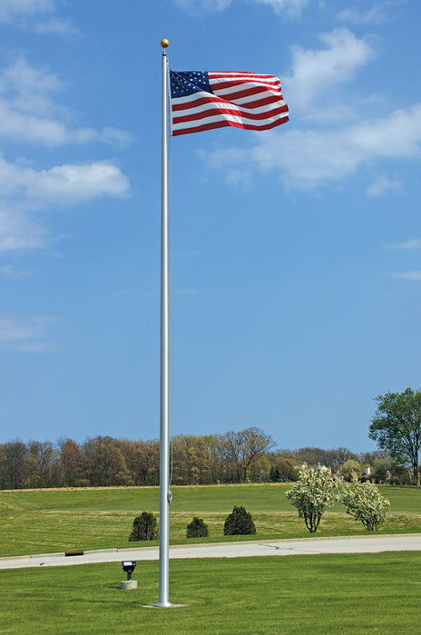 Aluminum Flagpole - 30' - External - Satin *Dented, No Refunds or Exchanges* **Pickup, Install or Delivery in CT Only**