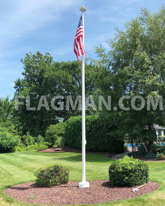 External Halyard AFP Fiberglass Flagpole - *20 Year Warranty*