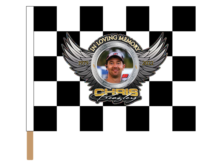 Chris Beazley Memorial Checkered Flag