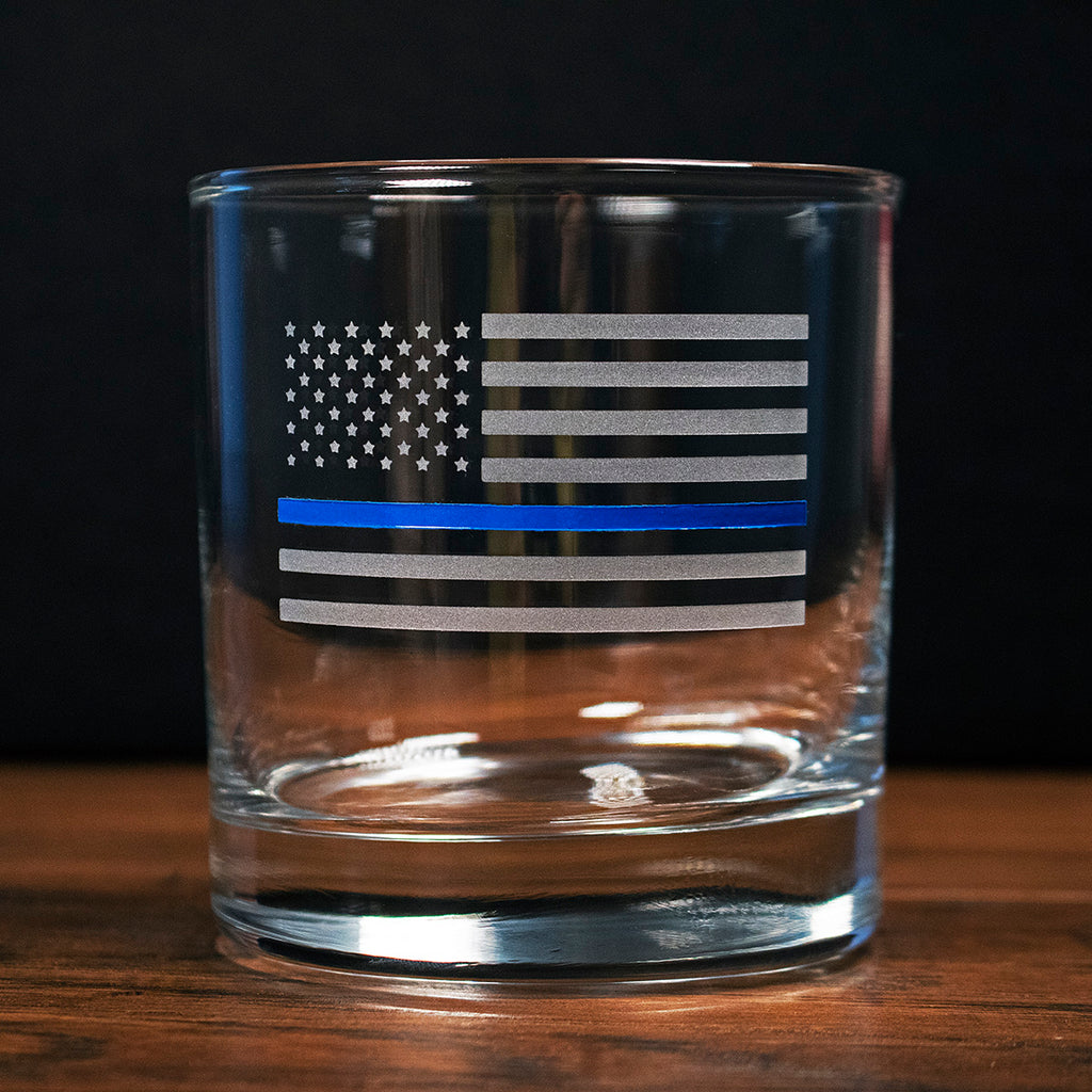 US Flag Rocks Glass - 11oz