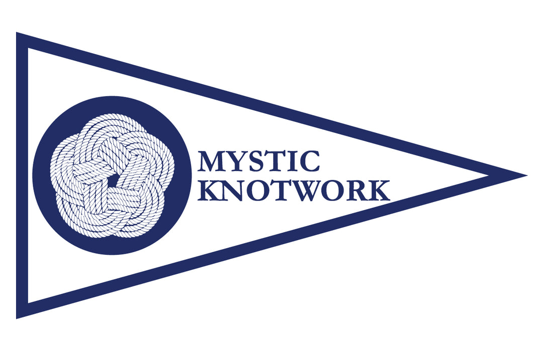 Mystic Knotwork Custom Printed Pennant - 9"x16" - Nylon - Double Sided w/ Liner - Heading & Grommets