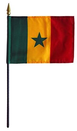 Senegal Knitted Dura Flag - Strong Double Sewn Edges